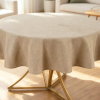 Textured Waterproof Cotton-Linen Tablecloth, Wrinkle-Free