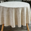 Cotton-Linen Textured Waterproof Tablecloth, Soft Cream Color